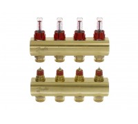 Коллектор с расходомерами Danfoss FHF-4F (088U0524)