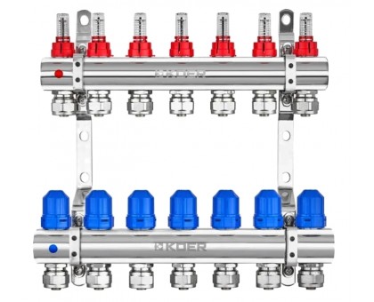 Колектор теплої підлоги KOER KR.1210-7 1"x7 WAYS (KR5269)