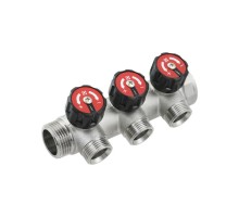 Коллектор вентильный Raftec 3/4"x1/2" на 3 выхода KV03023