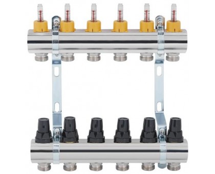 Коллектор латунный SD FORTE SF001W6 на 6 выходов