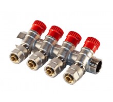 Коллектор с вентилями VALSIR 3/4х4х16 (VS0102785)