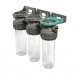 Фільтр ﻿колба прозора Ecosoft 3P TRIPLEX PET 3/4" 2,5"x10" 8 Бар (FTPP3P0130/G118)