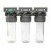 Фільтр ﻿колба прозора Ecosoft 3P TRIPLEX PET 3/4" 2,5"x10" 8 Бар (FTPP3P0130/G118)