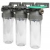 Фільтр ﻿колба прозора Ecosoft 2P TRIPLEX PET 3/4" 2,5"x10" 8 Бар (FTPP2P0130/G118)