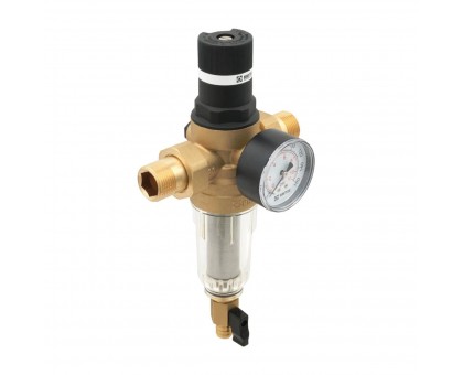 Редуктор давления с промывным фильтром RAFTEC RCFR01-C 1/2"