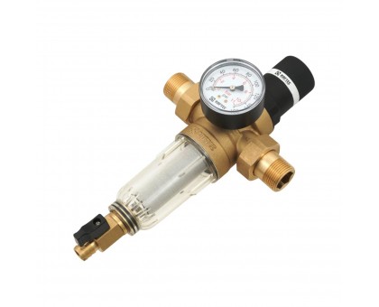 Редуктор давления с промывным фильтром RAFTEC RCFR01-C 1/2"