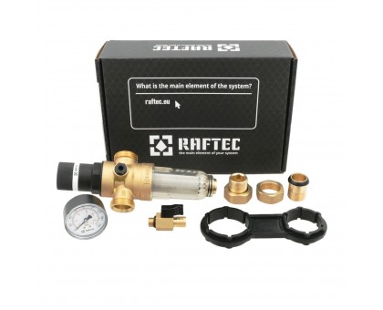 Редуктор давления с промывным фильтром RAFTEC RCFR01-C 1/2"