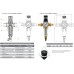 Редуктор давления с промывным фильтром RAFTEC RCFR01-C 1/2"