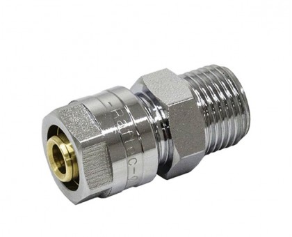 Муфта обжимная с наружной резьбой Raftec НР 16x1/2" MN-1601