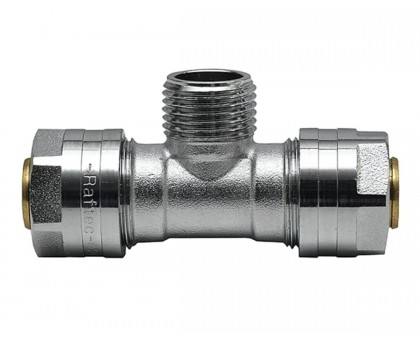 Обжимной ﻿тройник с наружной резьбой Raftec 20x1/2"x20 ЗЗ TN-200120