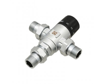 Смесительный трехходовой клапан Raftec DN20 ЗЗ 3/4" 30-60°С RTSM02