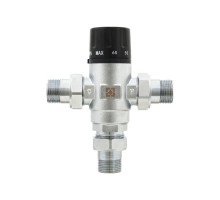 Клапан ﻿смесительный трехходовой  Raftec DN20 ЗЗ 3/4" 30-60°С RTSM02