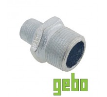 Ніпель чавунний редукційний Gebo DN25хDN15 1"x1/2"