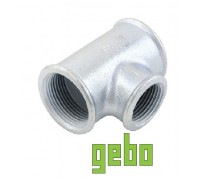 Тройник чугунный редукционный Gebo ВВВ DN25хDN15хDN25 1"x1/2"x1"
