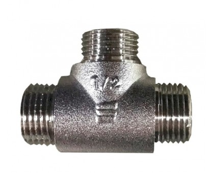Трійник Selba 1/2" ЗЗЗ нікель SL8802