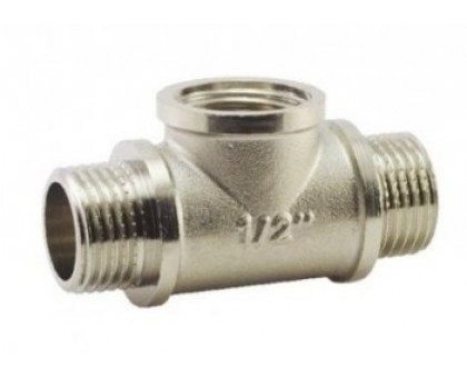 Трійник Selba 1" ЗВЗ нікель SL8802
