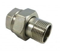 Сгон-американка Solomon 1 1/2" прямая никель
