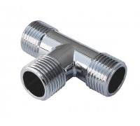 Тройник Solomon 1/2" ННН хром (8202)