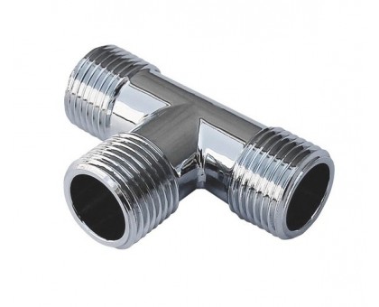 Тройник Solomon 1/2" ННН хром (8202)