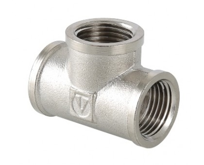 Трійник Valtec 1 1/2" ВВВ нікель (VTr.130.N.0008)