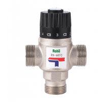 Термостатический смесительный клапан ROHO R1207-075 3/4" НН (35-60 °C) 