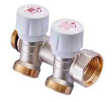 Коллектор с ручными вентилями Roho R809-02 3/4"x3/4" EK 2 выхода (RO0249)