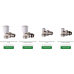 Комплект кранов радиаторных угловых ROHO 1/2" R5550-050/R5250-050 