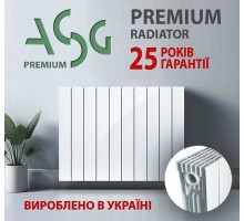 Биметаллический дизайн радиатор ASG 300/100/80 белый