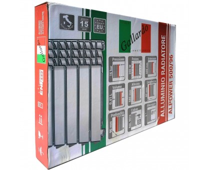 Алюминиевый радиатор GALLARDO ALPOWER 500/96/80