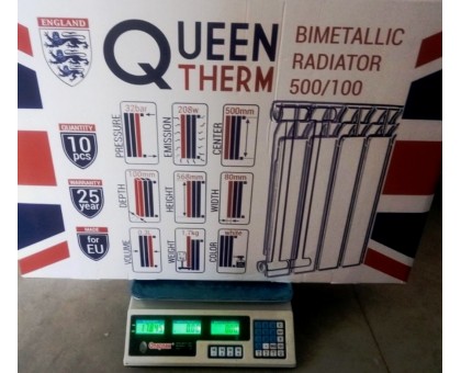 ﻿﻿Биметаллические секционные радиаторы QUEEN THERM 500/100 мм 