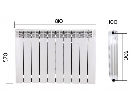Биметаллический радиатор Thermo Alliance Bi-Vulcan PLUS 500/100