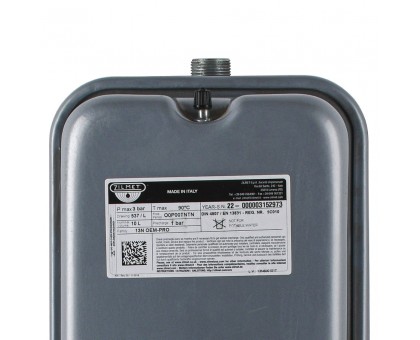 Розширювальний бак Zilmet Oem-Pro 3/4" 10 л Арт.537 3 бар 13N6001017 прямокутний для котлів 