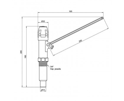 Механический регулятор тяги ICMA 3/4 №147