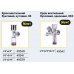 Приладовий кран кутовий подвійний Thermo Alliance Forte 1/2"Зх1/2"Зх3/4"З TAF187W151520 хром