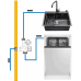 Приладовий кран кутовий подвійний Thermo Alliance Forte 1/2"Зх1/2"Зх3/4"З TAF187W151520 хром