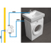 Приладовий кран кутовий подвійний Thermo Alliance Forte 1/2"Зх1/2"Зх3/4"З TAF187W151520 хром