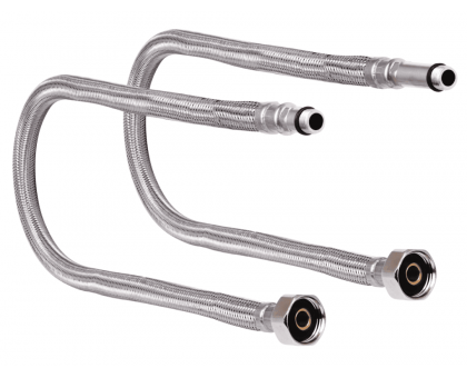 Шланг для смесителя нержавейка Thermo Alliance Forte 100 см М10x1/2" В/Н TAF387W100 (пара)