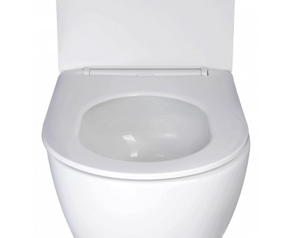 Унитаз Qtap Jay Ultra Quiet сиденье Slim Duroplast, Soft-close, Quick relase WHITE