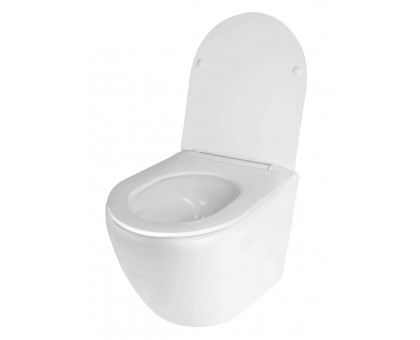 Унитаз Qtap Jay Ultra Quiet сиденье Slim Duroplast, Soft-close, Quick relase WHITE