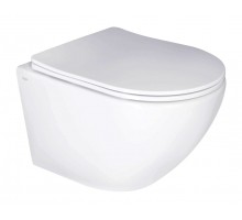 Унитаз Qtap Jay Ultra Quiet сиденье Slim Duroplast, Soft-close, Quick relase WHITE