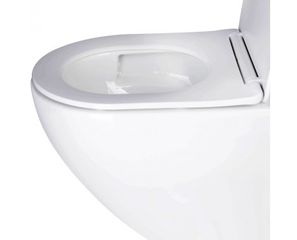 Унитаз Qtap Jay Ultra Quiet сиденье Slim Duroplast, Soft-close, Quick relase WHITE