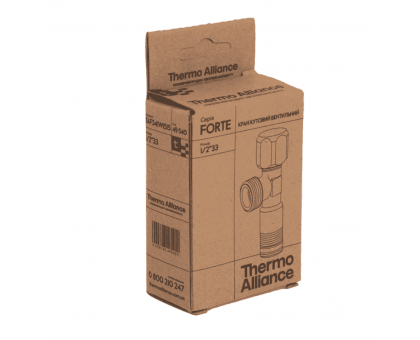 Приладовий кутовий кран Thermo Alliance Forte 1/2" ЗЗ хром TAF341W1515 вентильний