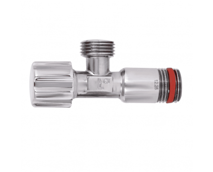 Приладовий кутовий кран Thermo Alliance Forte 1/2" ЗЗ хром TAF341W1515 вентильний