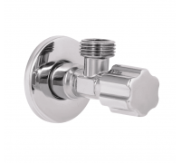 Кран приладовий кутовий Thermo Alliance Forte 1/2" ЗЗ хром TAF341W1515 вентильний