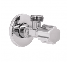 Кран приборный угловой Thermo Alliance Forte 1/2" НН хром TAF341W1515 вентильный