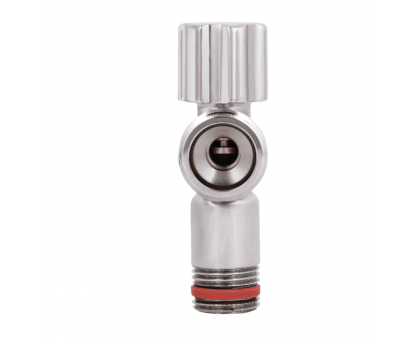 Приладовий кутовий кран Thermo Alliance Forte 1/2"З×3/4"З хром TAF341W1520 вентильний 