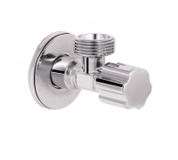 Кран приладовий кутовий Thermo Alliance Forte 1/2"З×3/4"З хром TAF341W1520 вентильний 