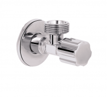 Кран приборный угловой Thermo Alliance Forte 1/2"Н×3/4"Н хром TAF341W1520 вентильный 