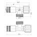 Приладовий кутовий кран Thermo Alliance Forte 1/2"З×3/4"З хром TAF341W1520 вентильний 