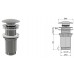 Донный клапан AlcaPlast A395 5/4" Click/Clack хром